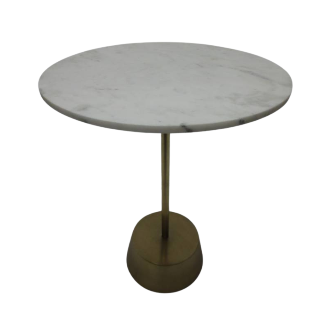 West Elm Maisie Side Table with Marble Top - Bygone Icons