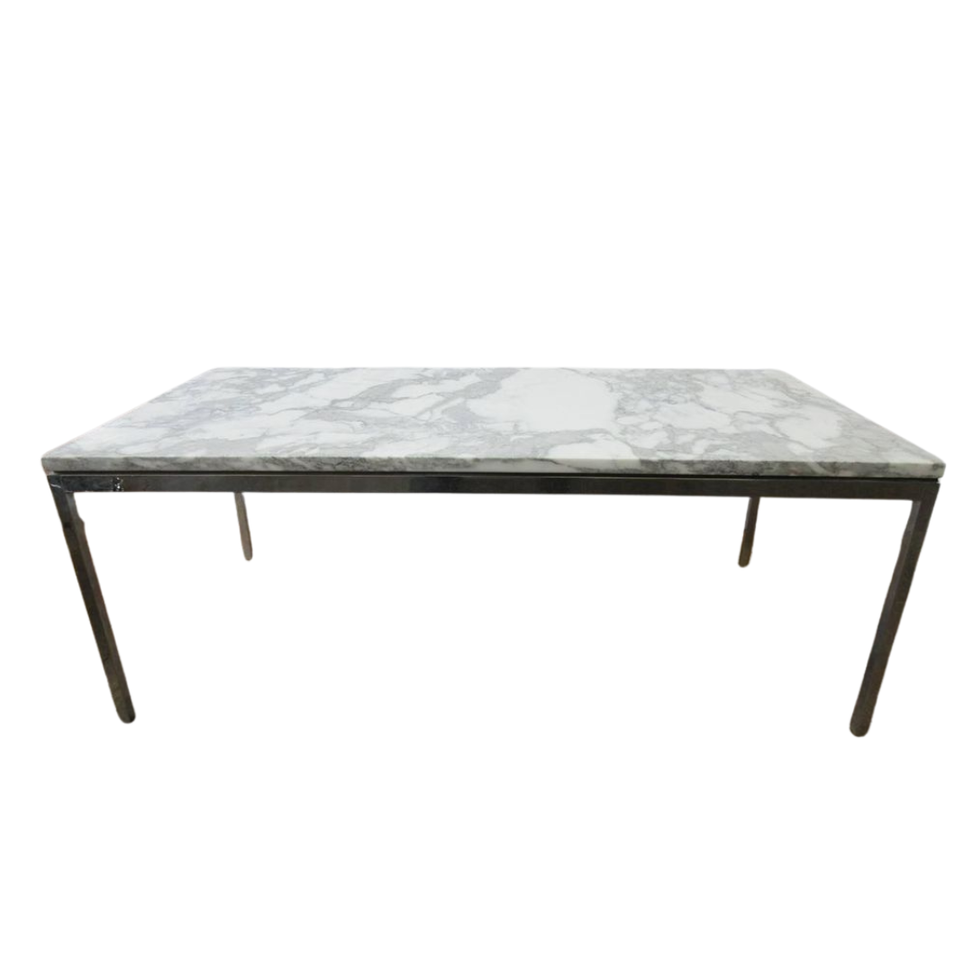 Florence Knoll Coffee Table, 45x22-in, in Marble (Original) - Bygone Icons