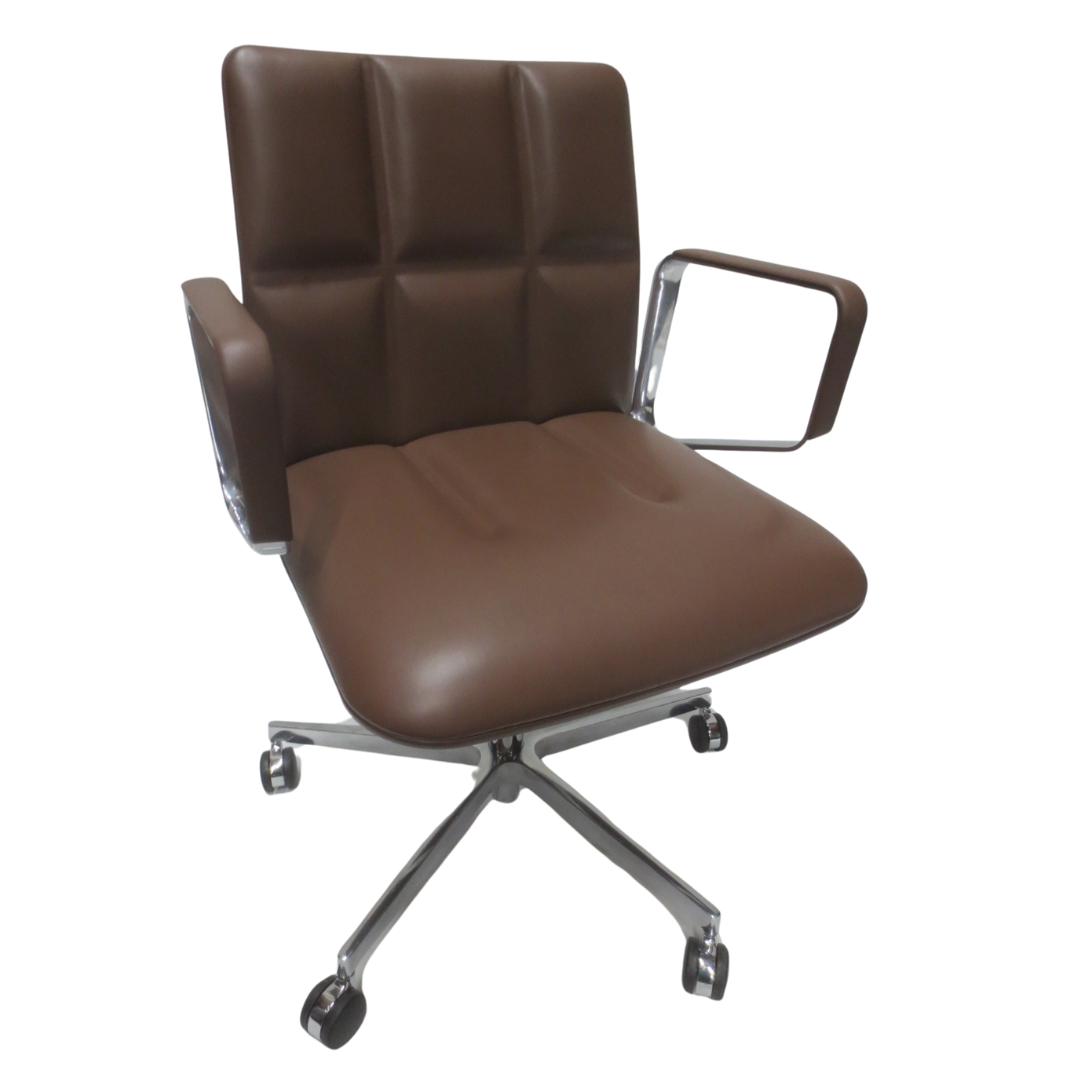 Walter Knoll Leadchair Executive Low Back Office Chair in Toffee (New)
