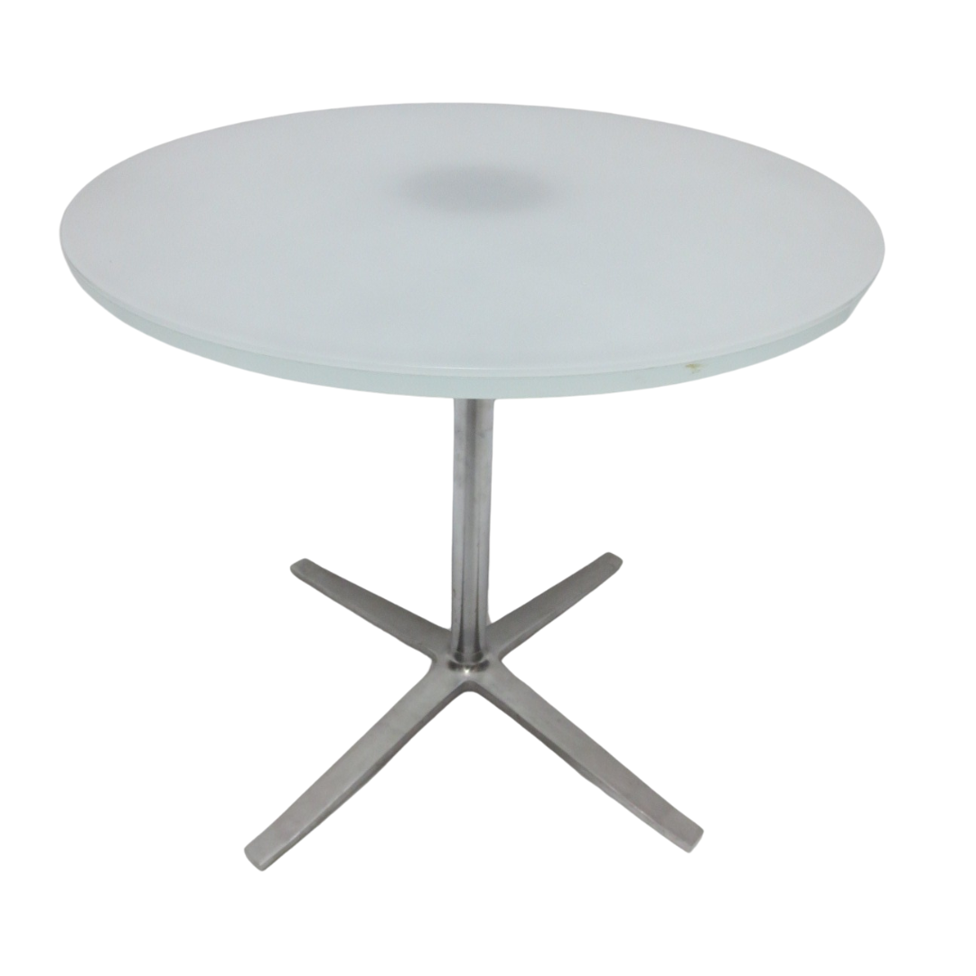 Coalesse Bob 30-in Round Glass Top Coffee Table