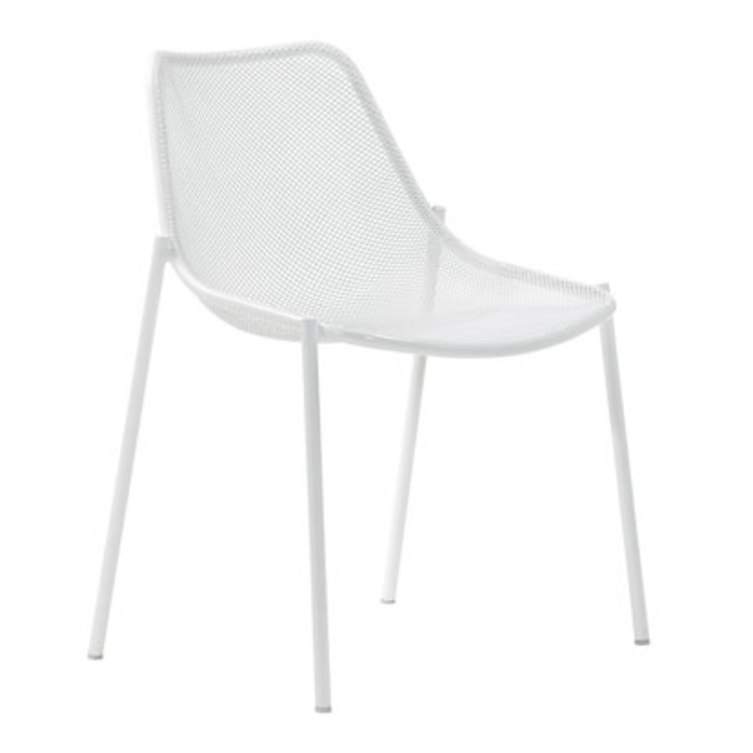 Emu Round 465 Outdoor Chairs in White - Set of 4 (New in Box)