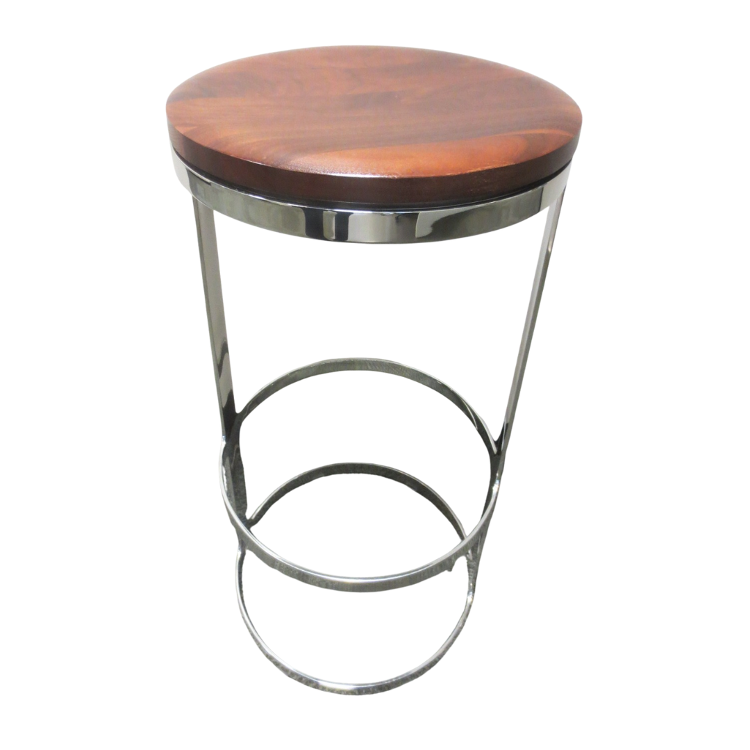 Bernhardt Design Aro Bar Height Stool in Walnut