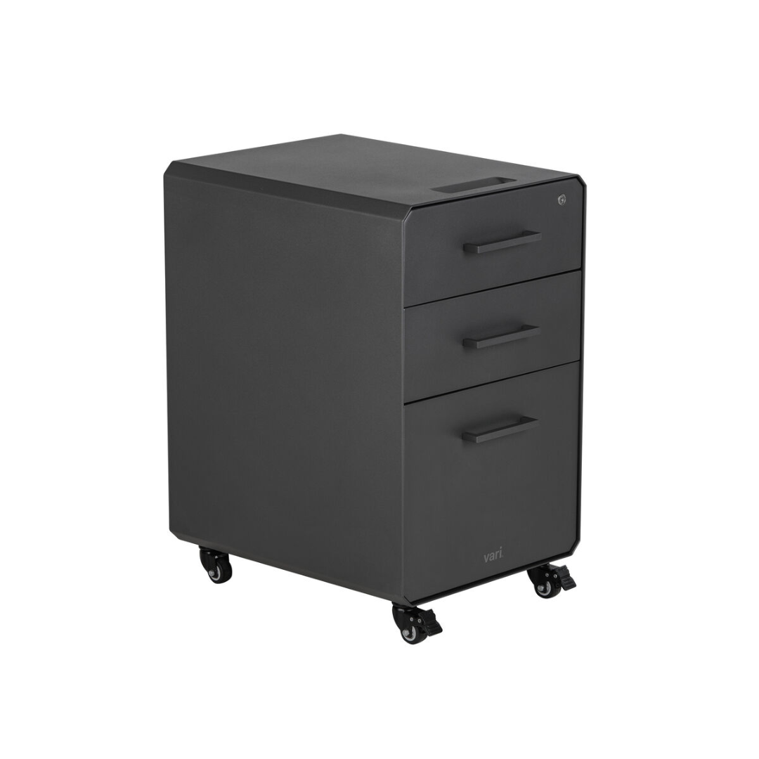 VariDesk Mobile File Cabinet in Grey