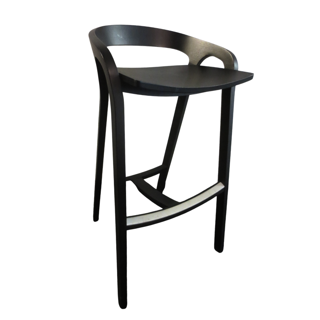Mattiazzi She Said Bar Height Stool in Black Ash
