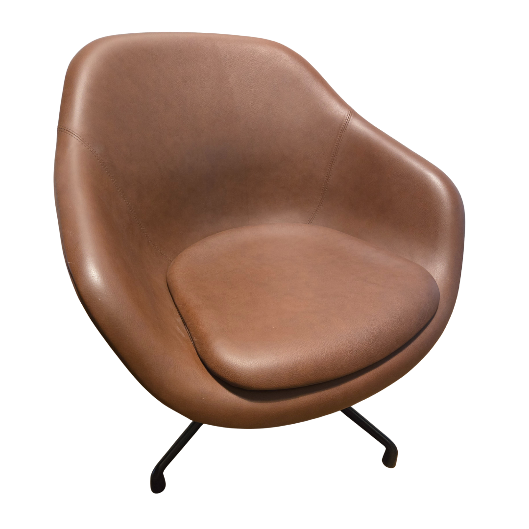 HAY About A Lounge Chair 81 in Brown Leather, AAL81