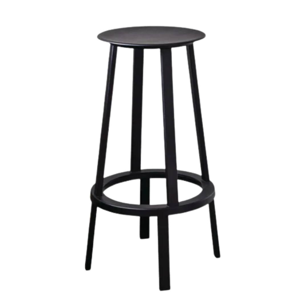 HAY Revolver Bar Height Stool in Black