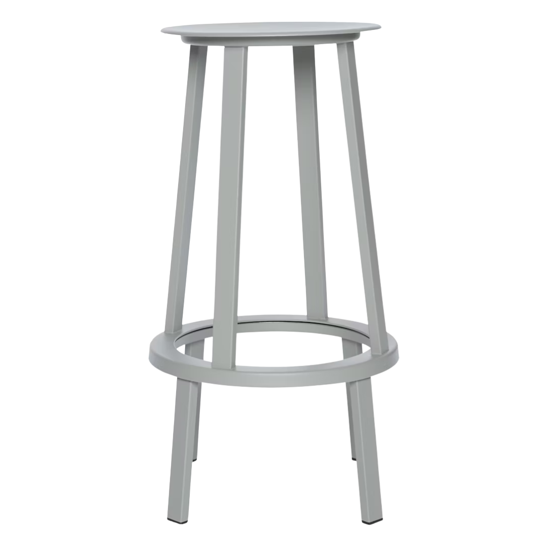 HAY Revolver Bar Height Stool in Grey