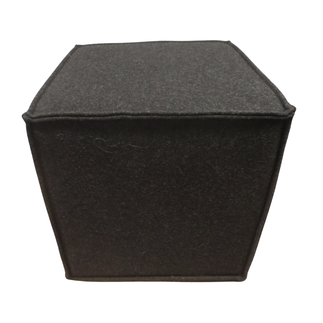 Blu Dot Otto Cube Ottoman in Black