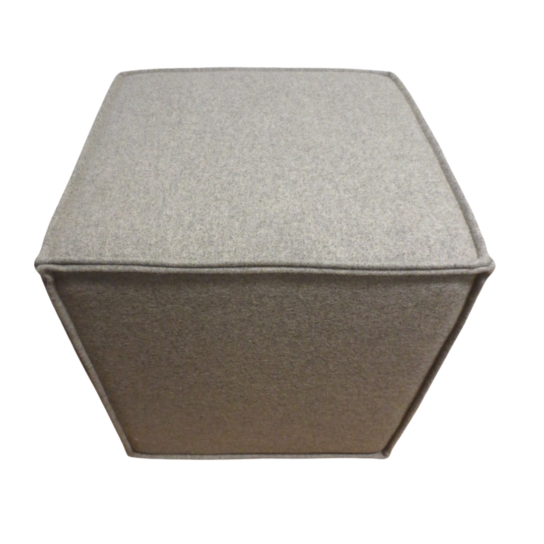 Blu Dot Otto Cube Ottoman in Grey