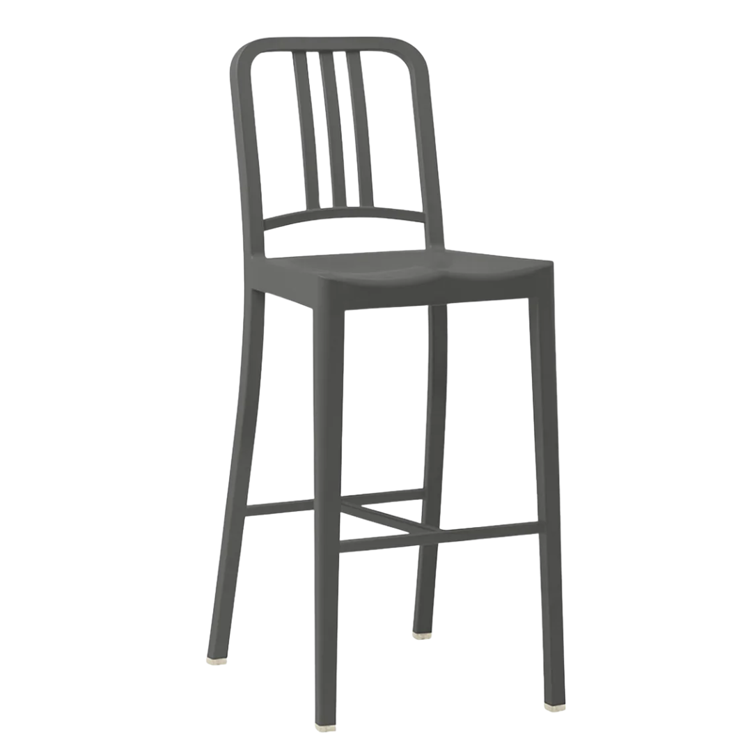 Emeco 111 Bar Height Stool in Charcoal (New in Box)