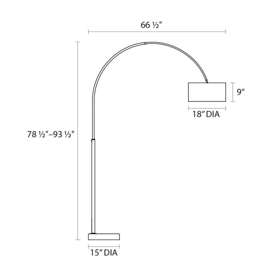 Sonneman Arc Contemporary Classics Floor Lamp