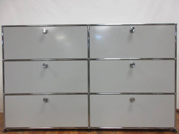 USM Haller Cabinet / Dresser 2x3 with 6 Drawers in Off-White - Bygone Icons