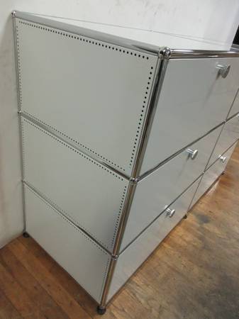 USM Haller Cabinet / Dresser 2x3 with 6 Drawers in Off-White - Bygone Icons