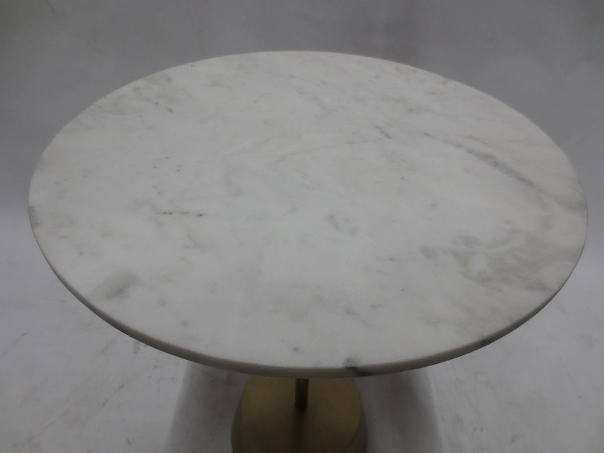 West Elm Maisie Side Table with Marble Top - Bygone Icons