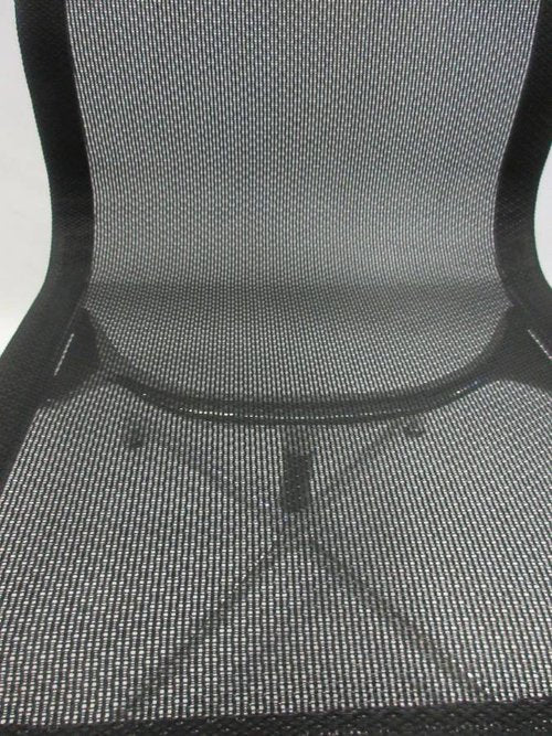 Herman Miller Eames Aluminum Group Side Chair in Black Mesh - Bygone Icons