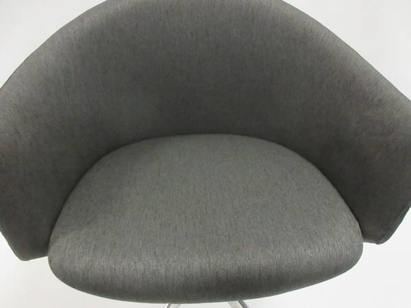 Teknion Zones Swivel Club Chair in Grey - Bygone Icons