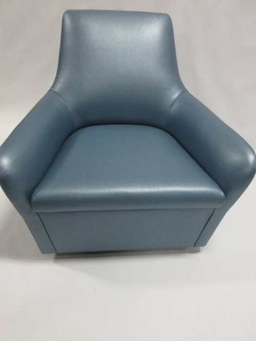 Bernhardt Design Amri Lounge Chair in Blue - Bygone Icons