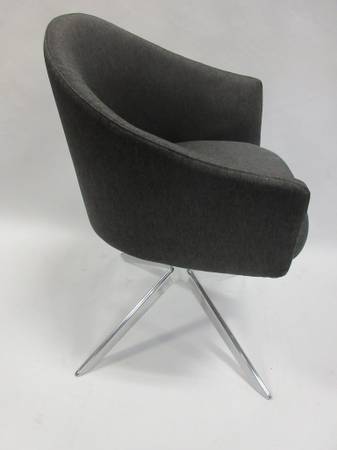 Teknion Zones Swivel Club Chair in Grey - Bygone Icons