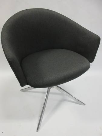 Teknion Zones Swivel Club Chair in Grey - Bygone Icons