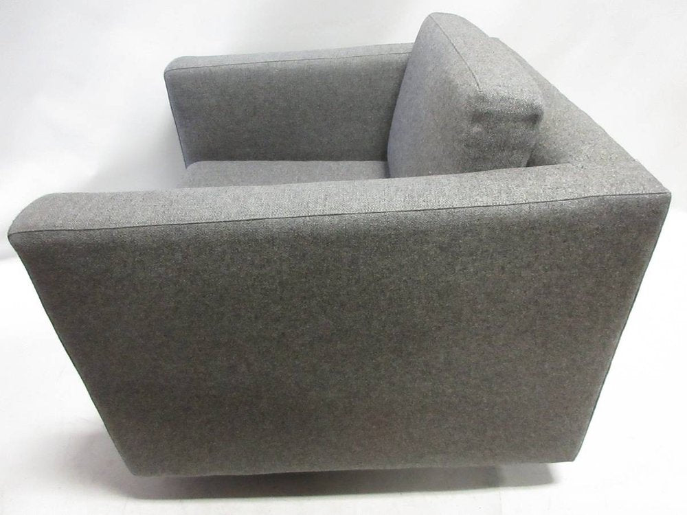 Knoll Pfister Lounge Chair in Grey Wool - Bygone Icons