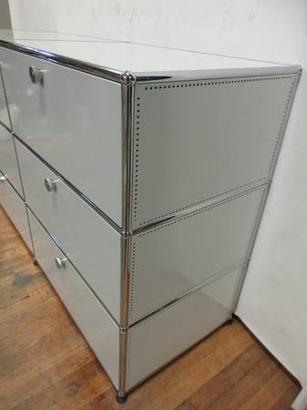 USM Haller Cabinet / Dresser 2x3 with 6 Drawers in Off-White - Bygone Icons