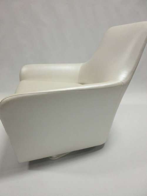 Bernhardt Design Amri Lounge Chair in Cream - Bygone Icons