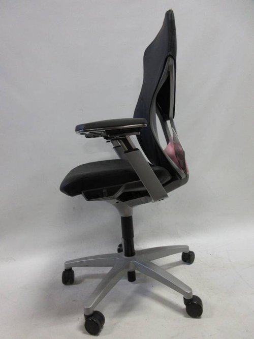 Allsteel Acuity Task Chair in Black Leather (New) - Bygone Icons