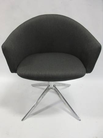 Teknion Zones Swivel Club Chair in Grey - Bygone Icons