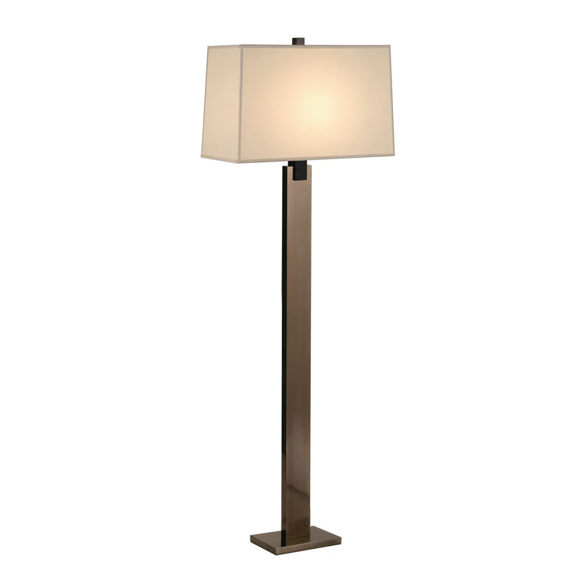 Sonneman Monolith Floor Lamp in Black Nickel (New in Box)