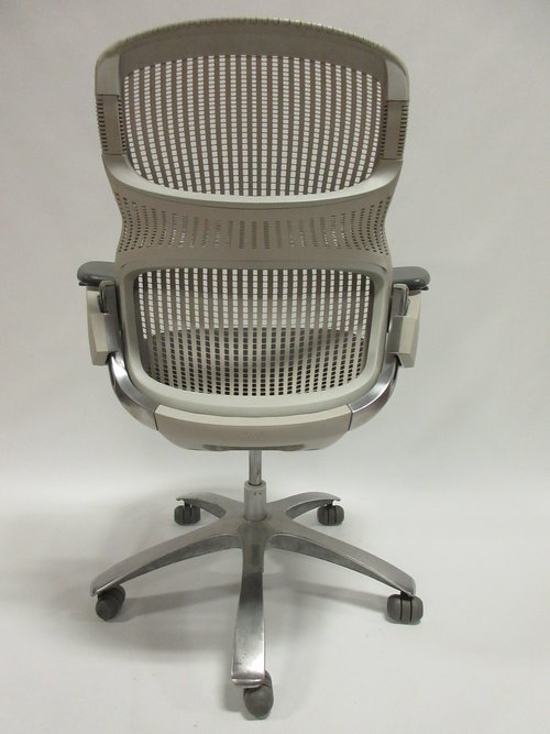 Knoll Generation Chair with Grey Back and Black Seat - Bygone Icons