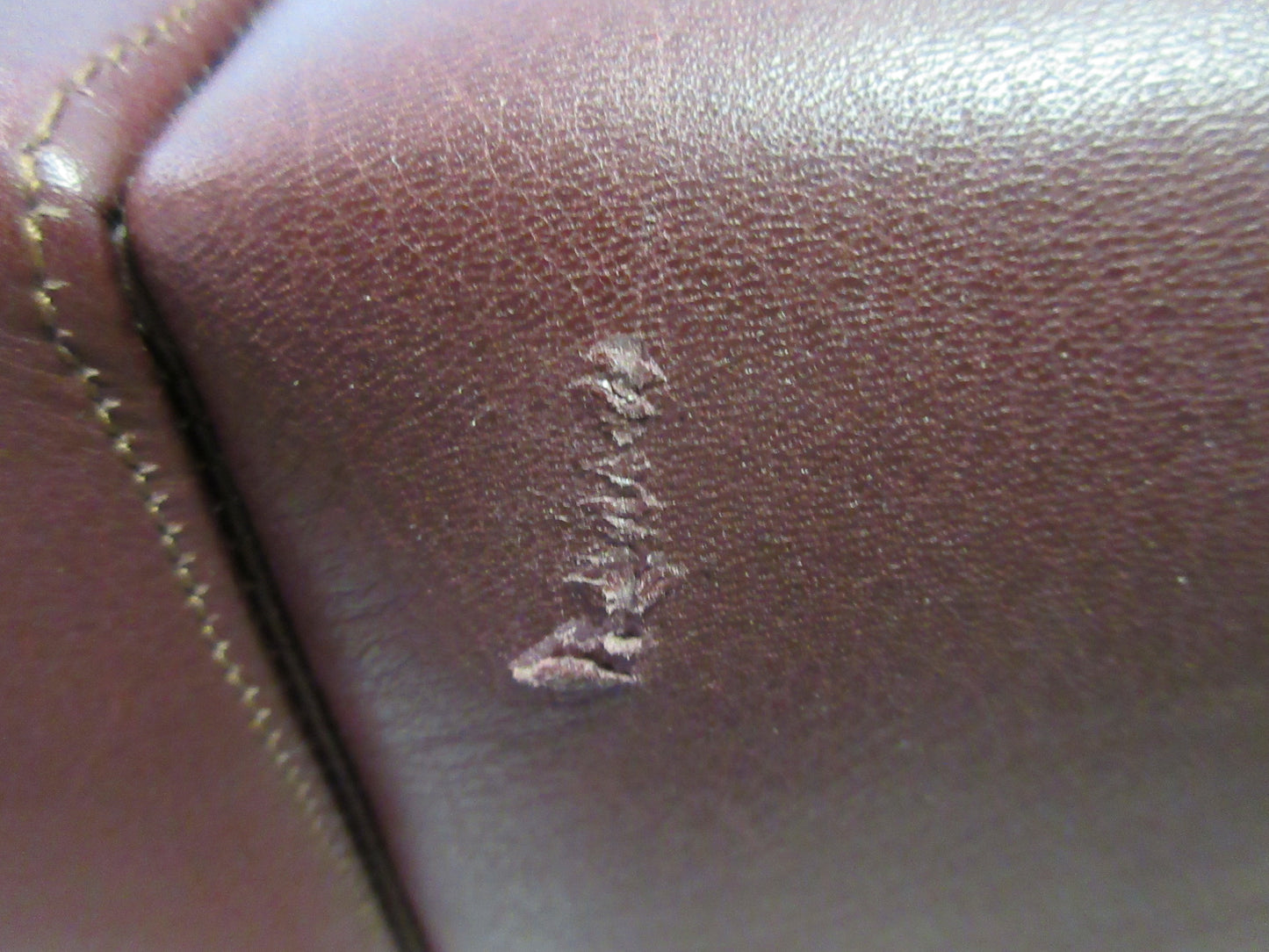 Knoll Pfister Lounge Chair in Maroon Leather