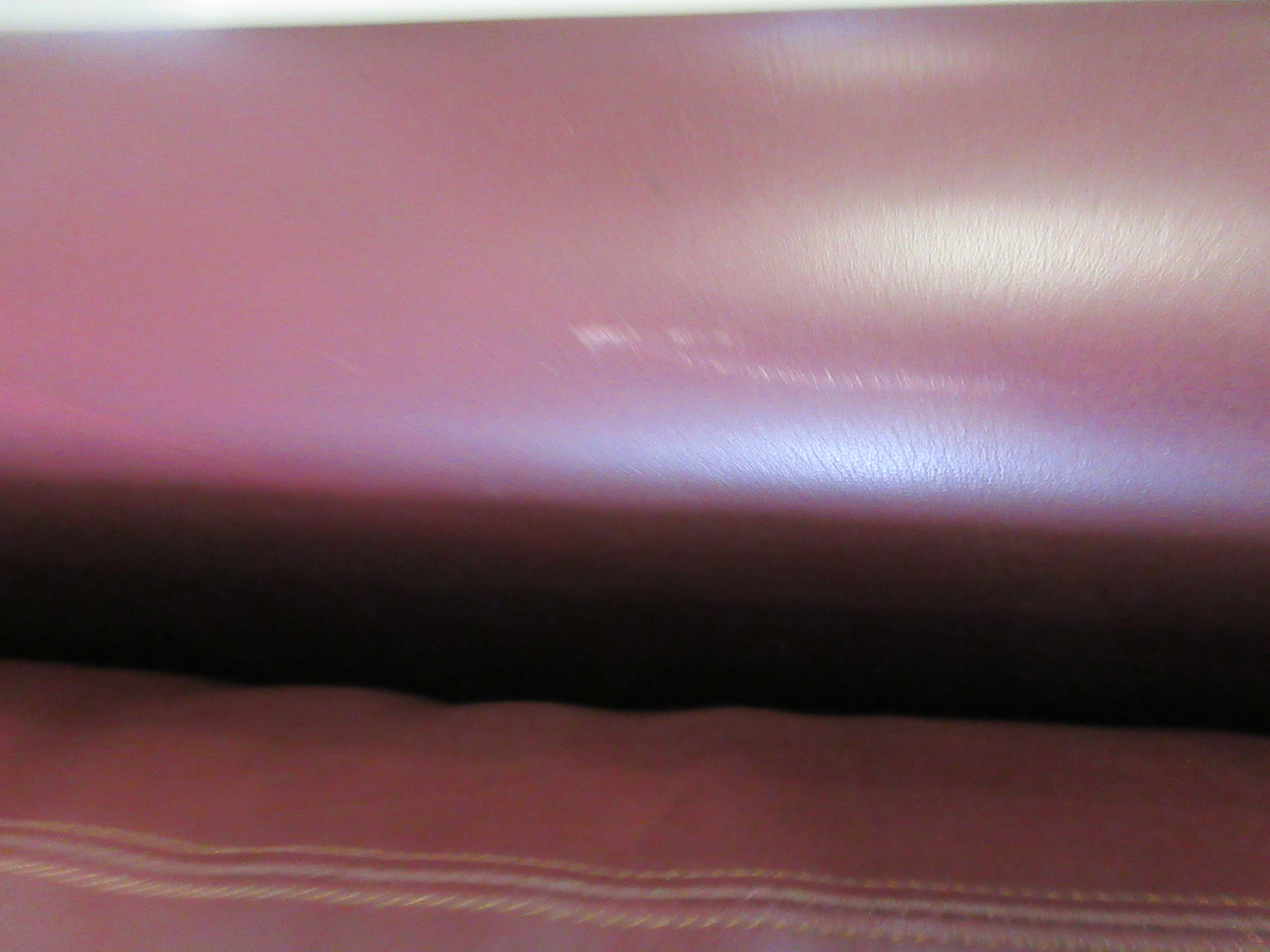 Knoll Pfister Lounge Chair in Maroon Leather