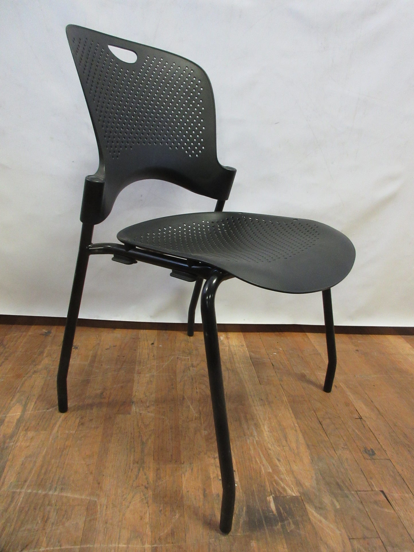 Herman Miller Caper Chair in Dark Grey with Plastic Seat