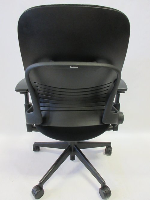 Steelcase Leap V2 Chair in Black Fabric - Bygone Icons