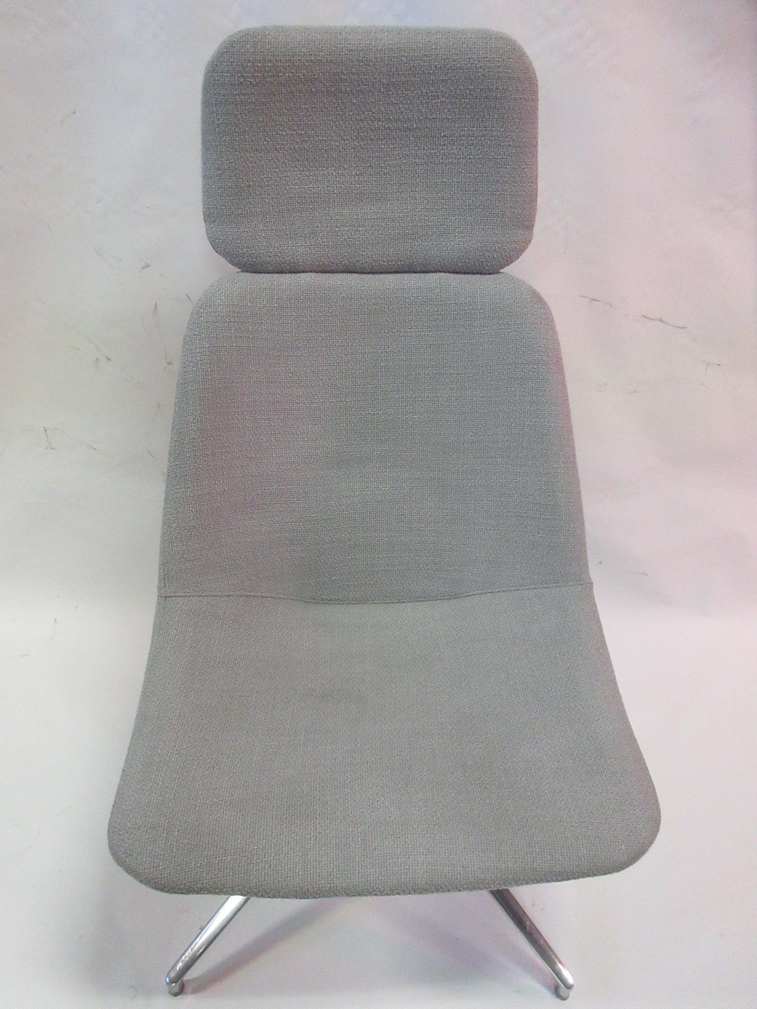 Mabel High Back Lounge Chair in Grey - Bygone Icons