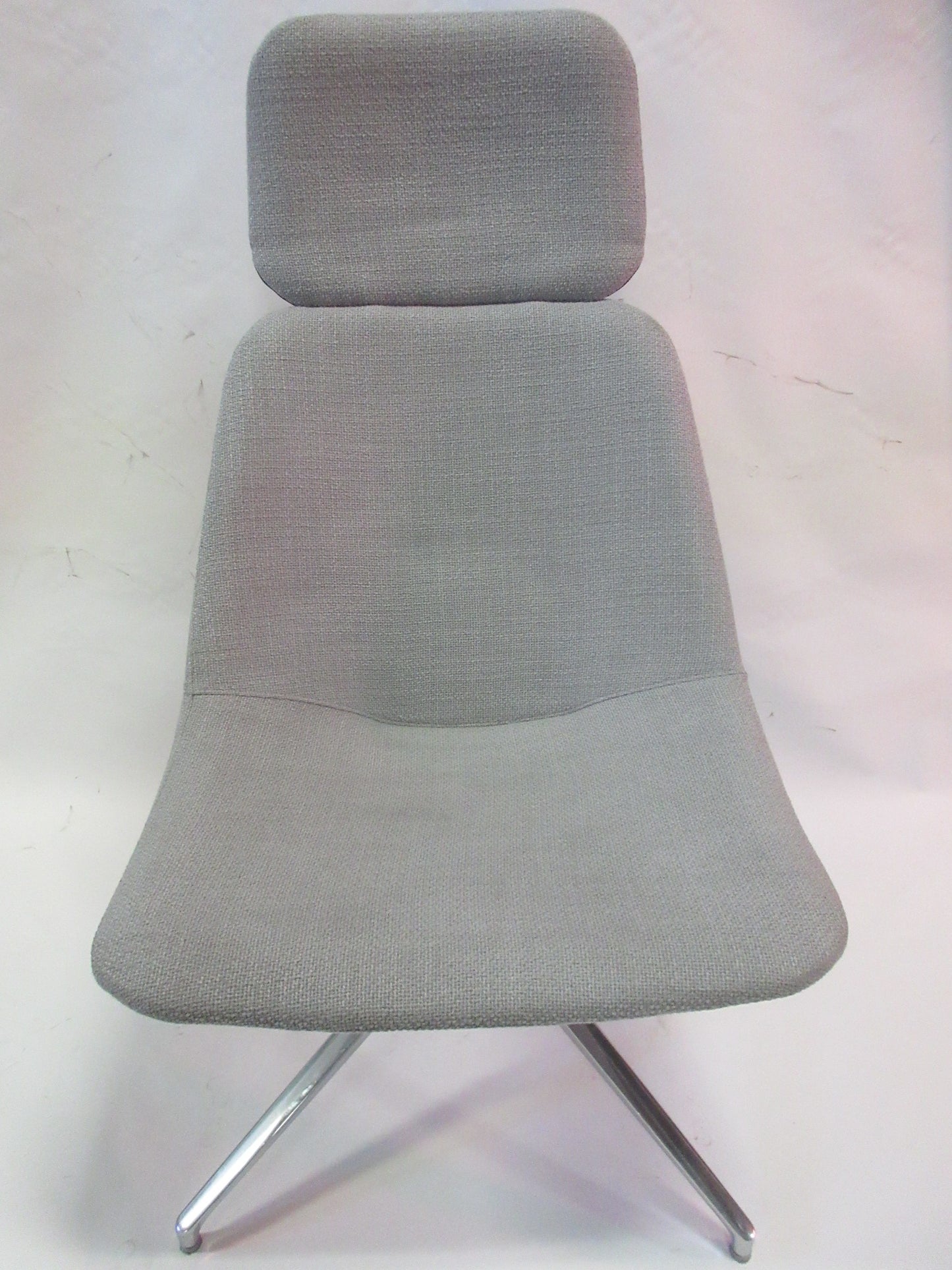 Mabel High Back Lounge Chair in Grey - Bygone Icons