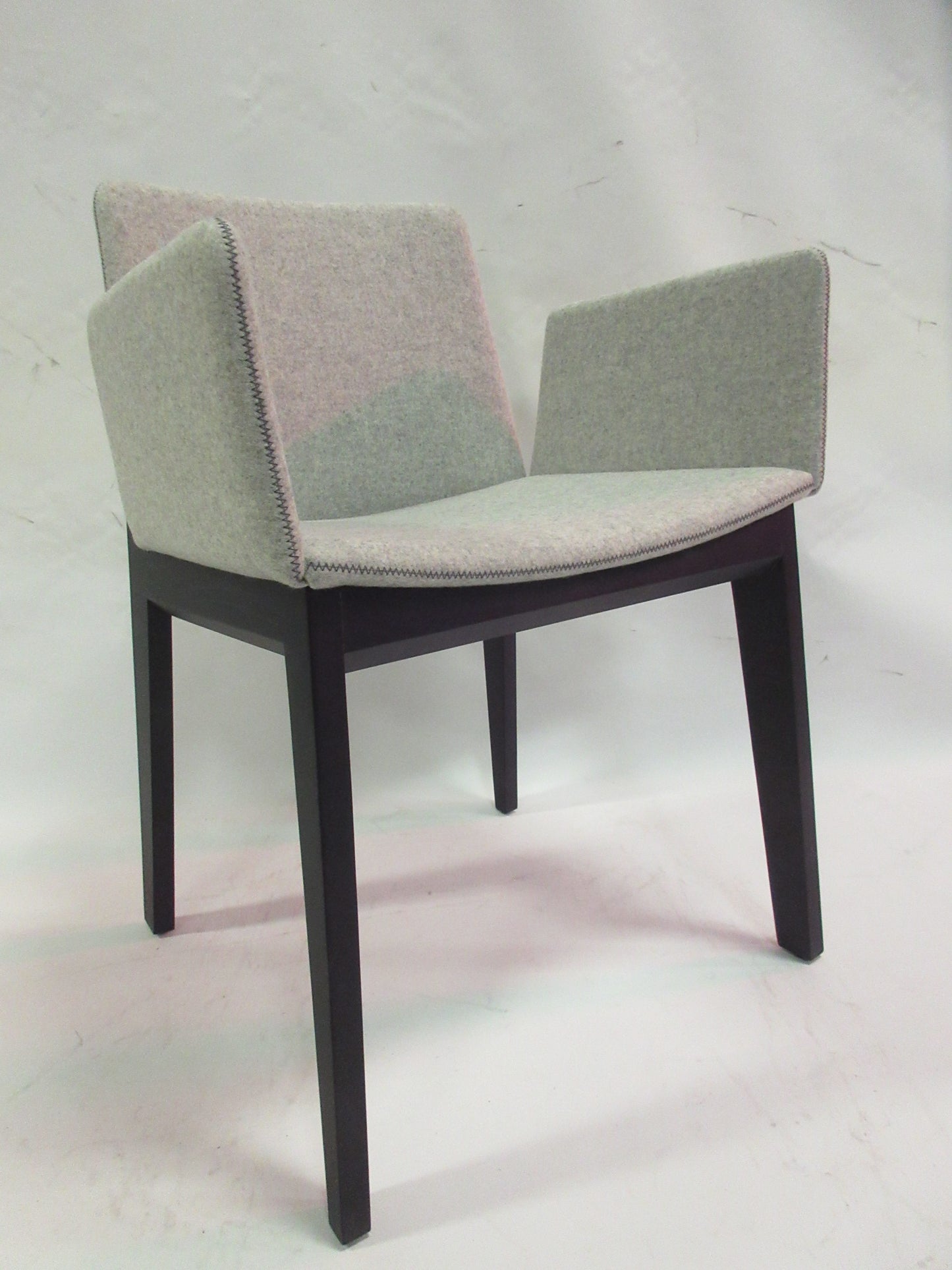 Capdell Ava Armchair in Light Grey Fabric with Dark Frame (New in Box)