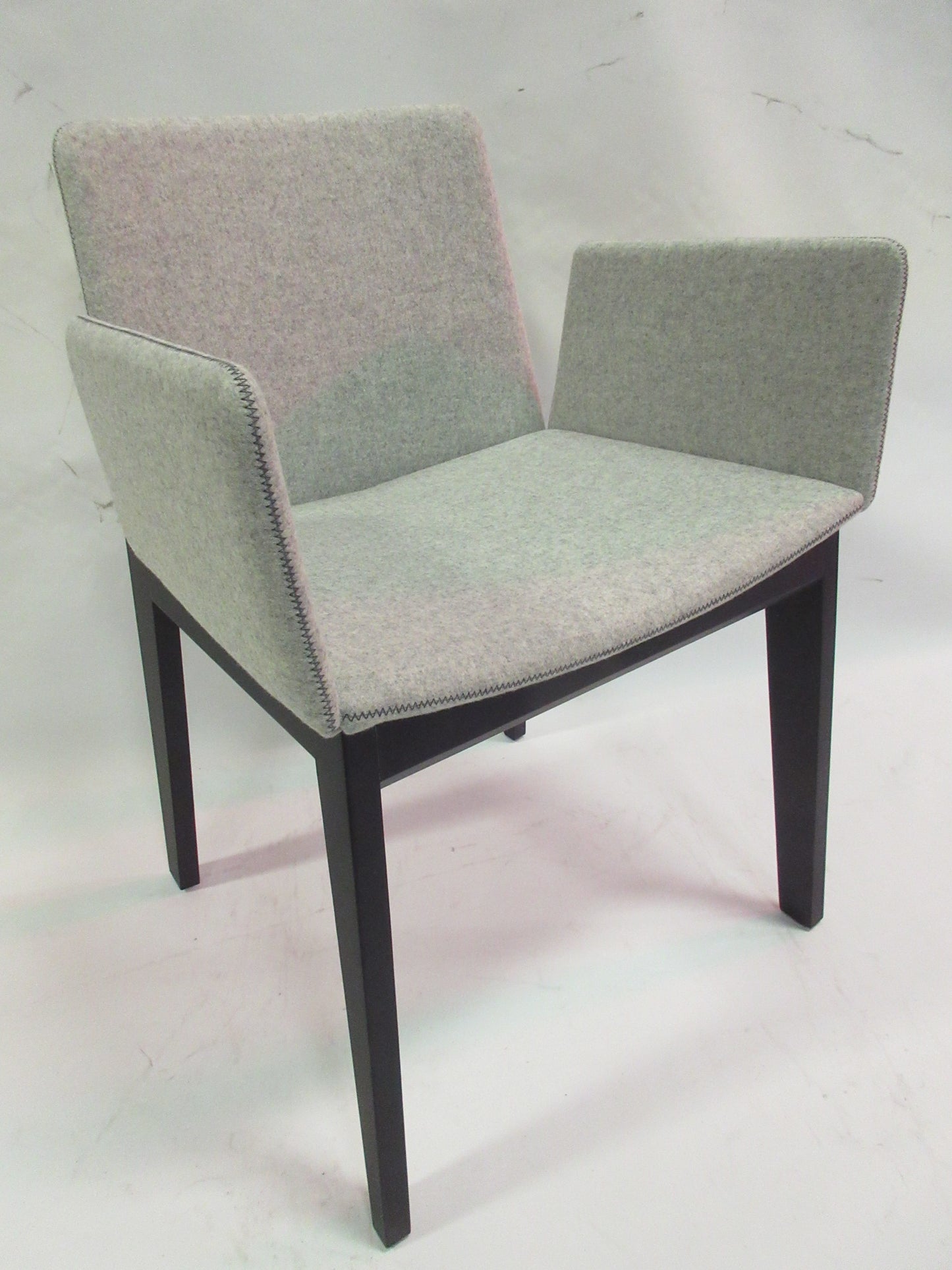 Capdell Ava Armchair in Light Grey Fabric with Dark Frame (New in Box)