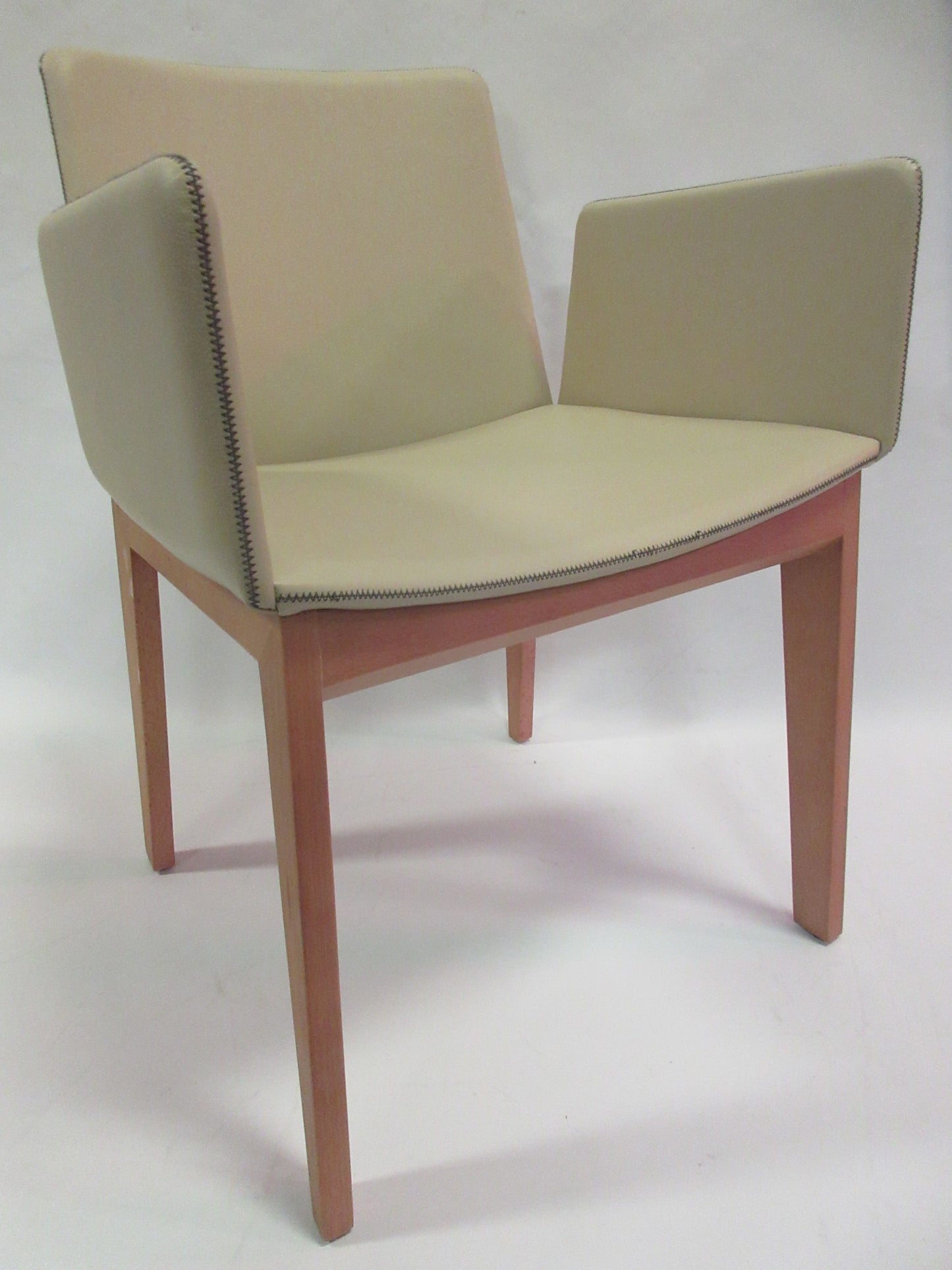 Capdell Ava Armchair in Beige Fabric with Light Frame (New in Box)