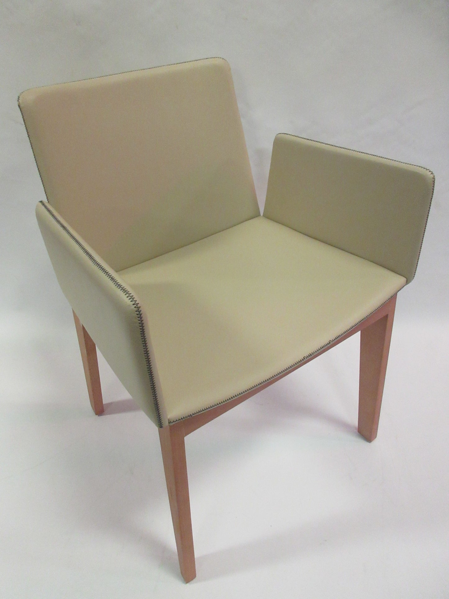 Capdell Ava Armchair in Beige Fabric with Light Frame (New in Box)