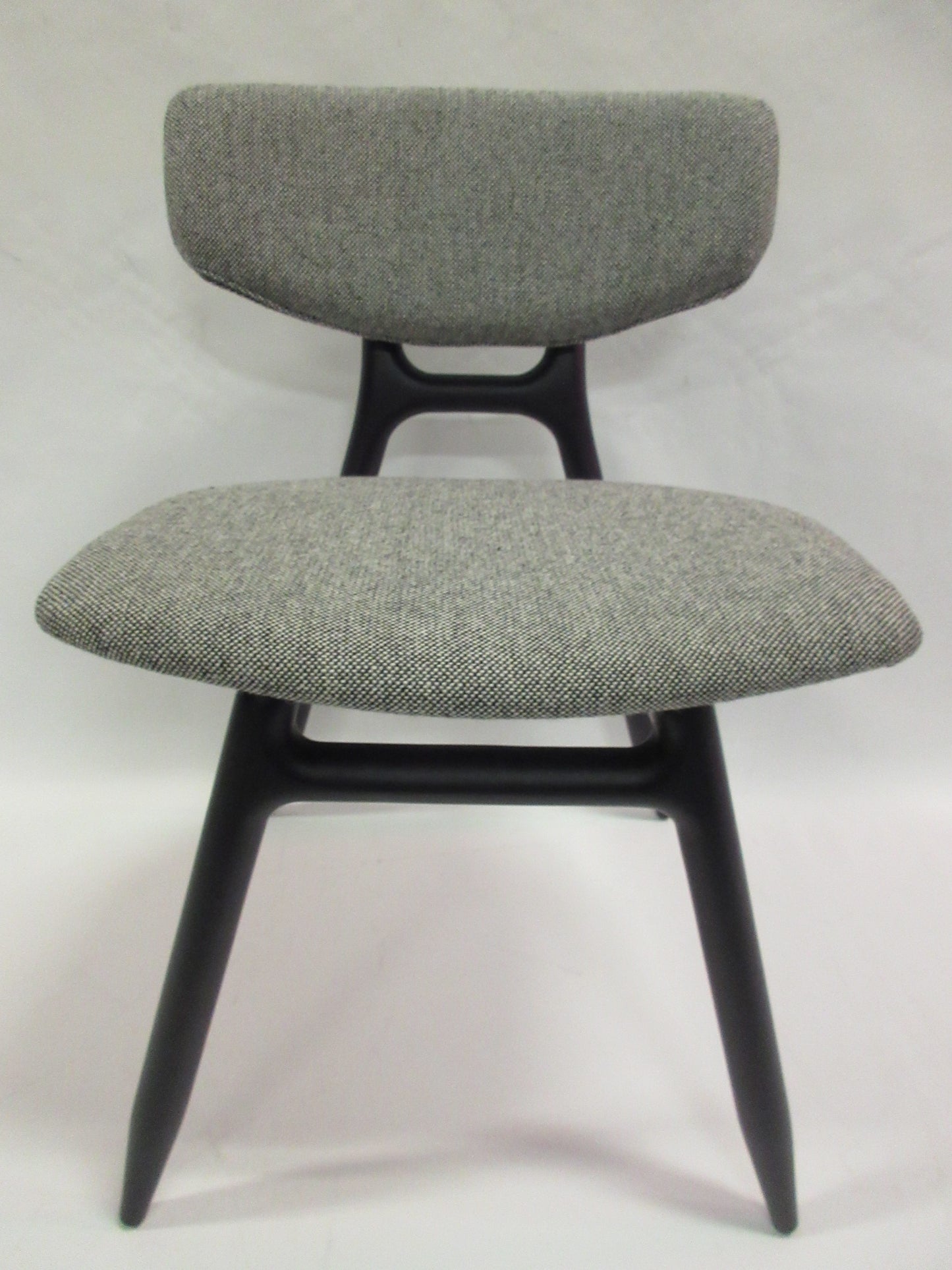 Capdell Eco Upholstered Side Chair in Grey Fabric - Single (New)