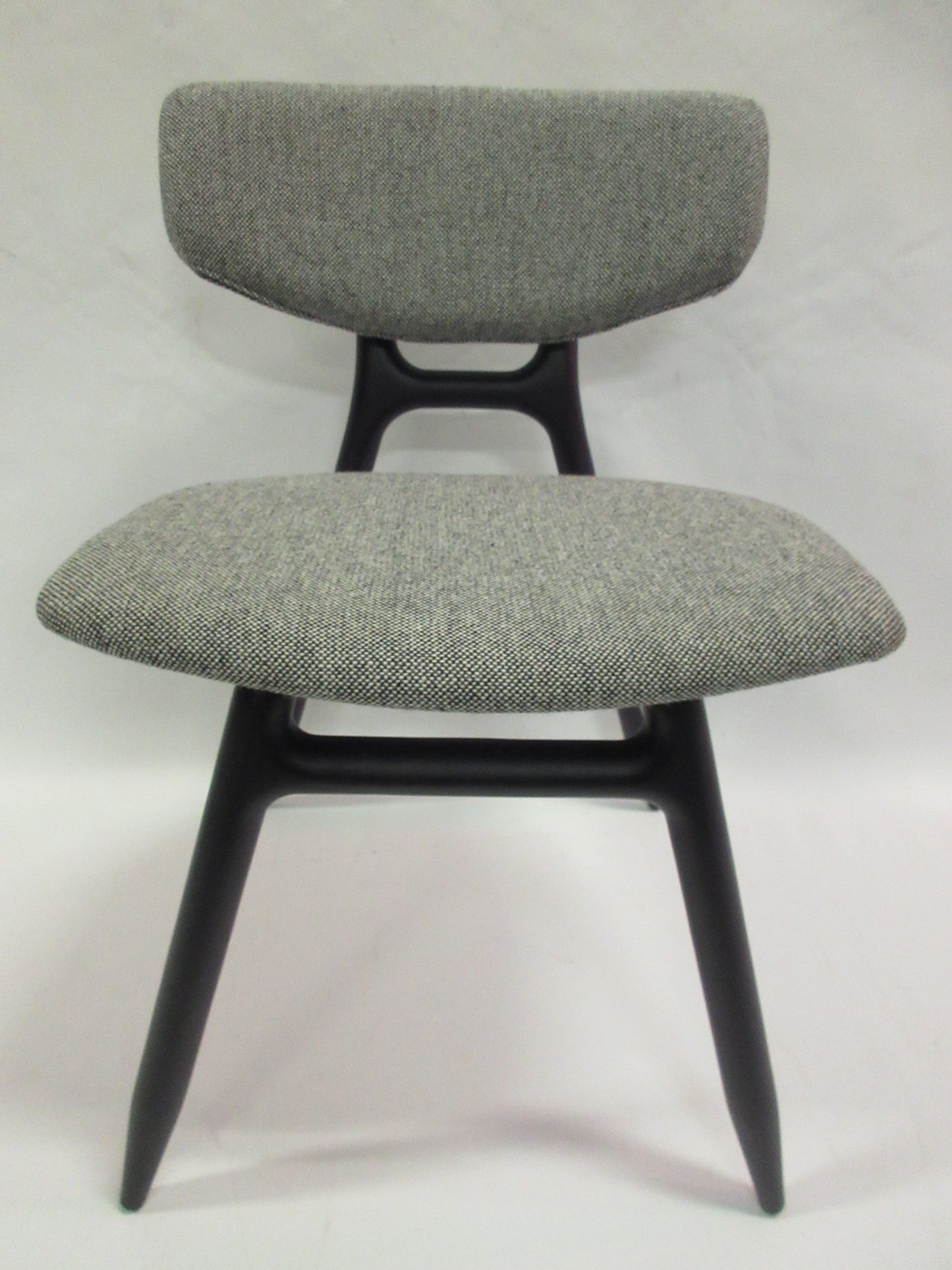 Capdell Eco Upholstered Side Chair in Grey Fabric - Single (New)