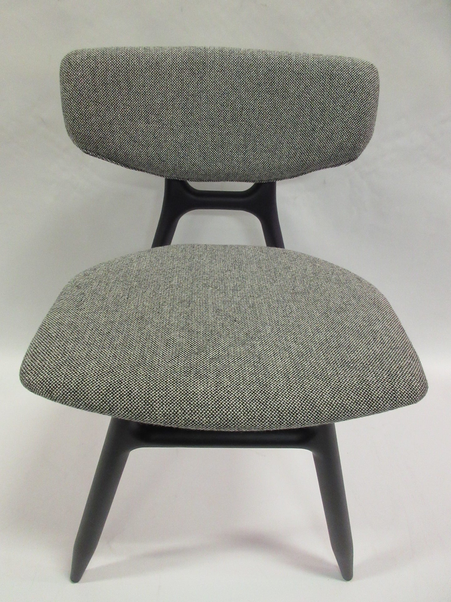 Capdell Eco Upholstered Side Chair in Grey Fabric - Single (New)