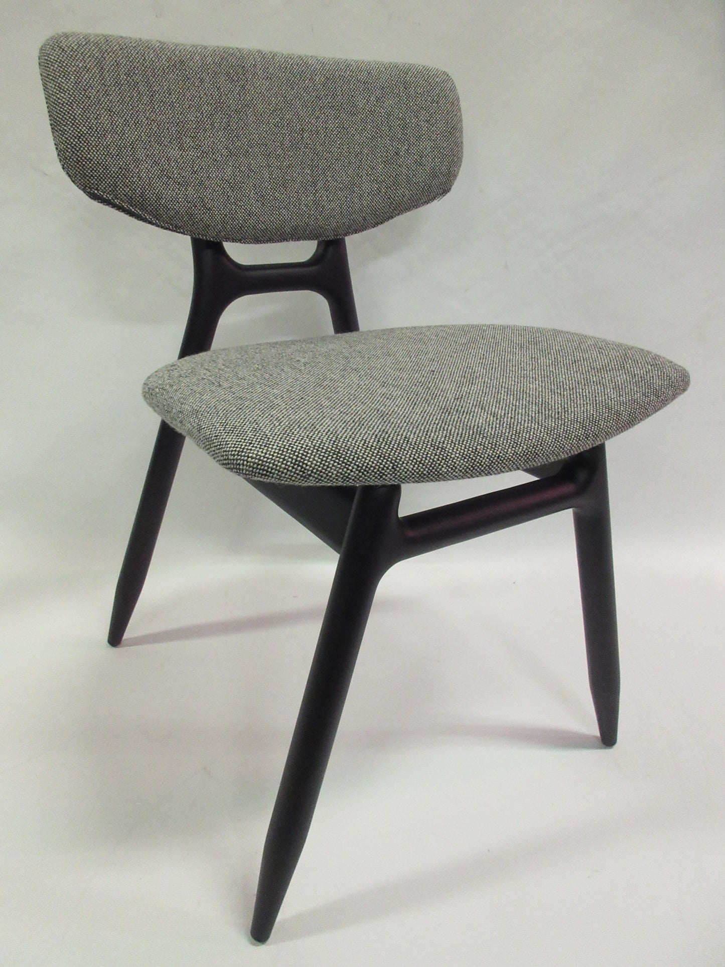 Capdell Eco Upholstered Side Chair in Grey Fabric - Single (New)