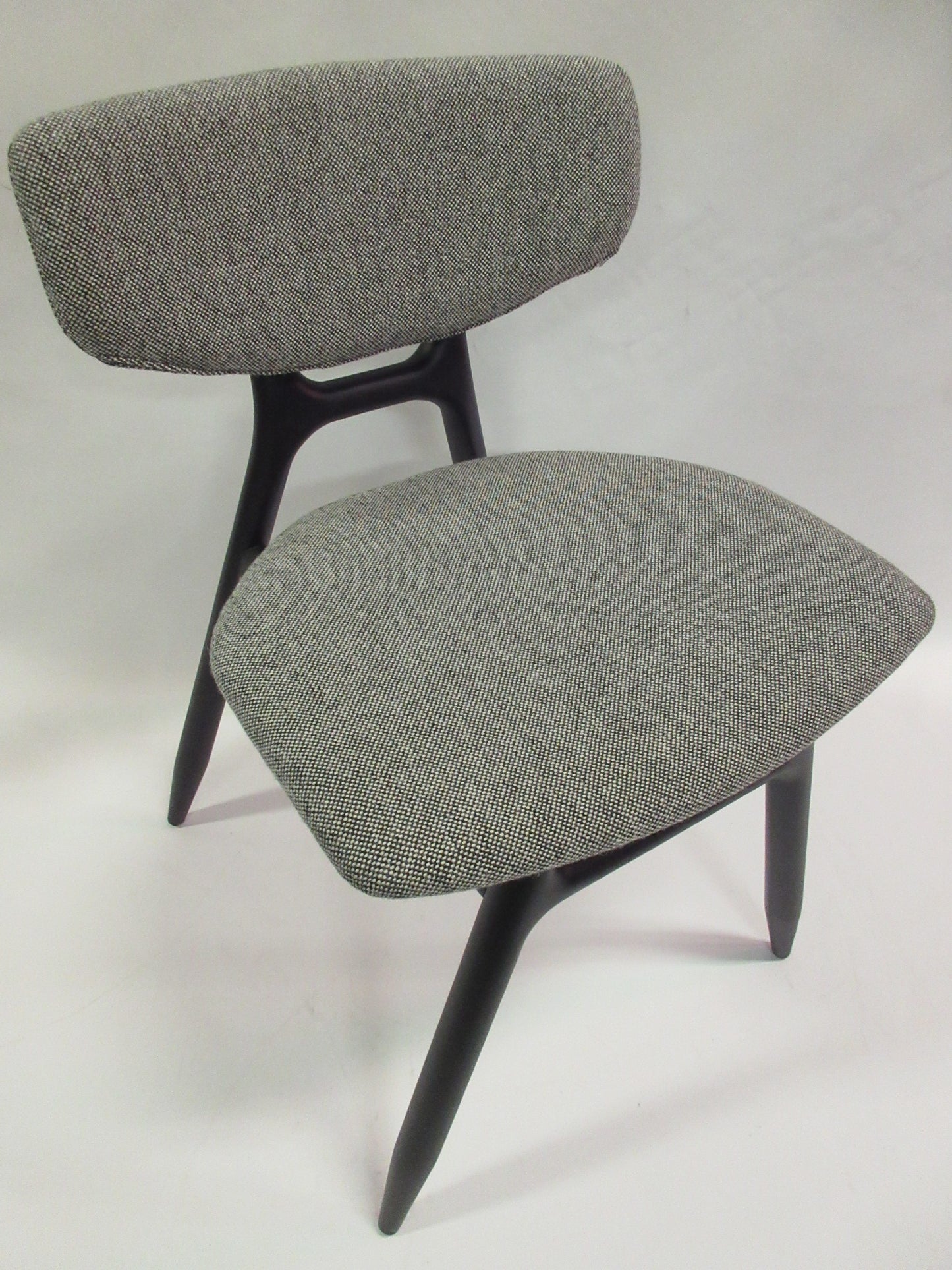 Capdell Eco Upholstered Side Chair in Grey Fabric - Single (New)