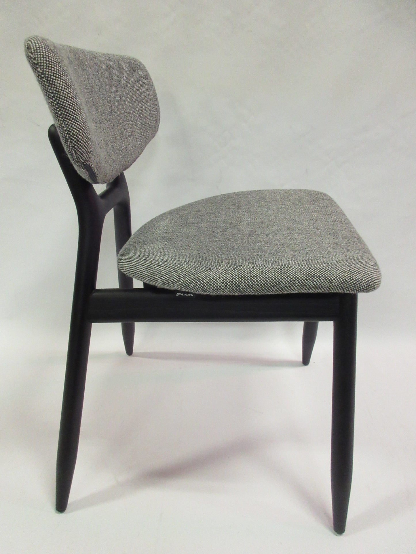 Capdell Eco Upholstered Side Chair in Grey Fabric - Single (New)