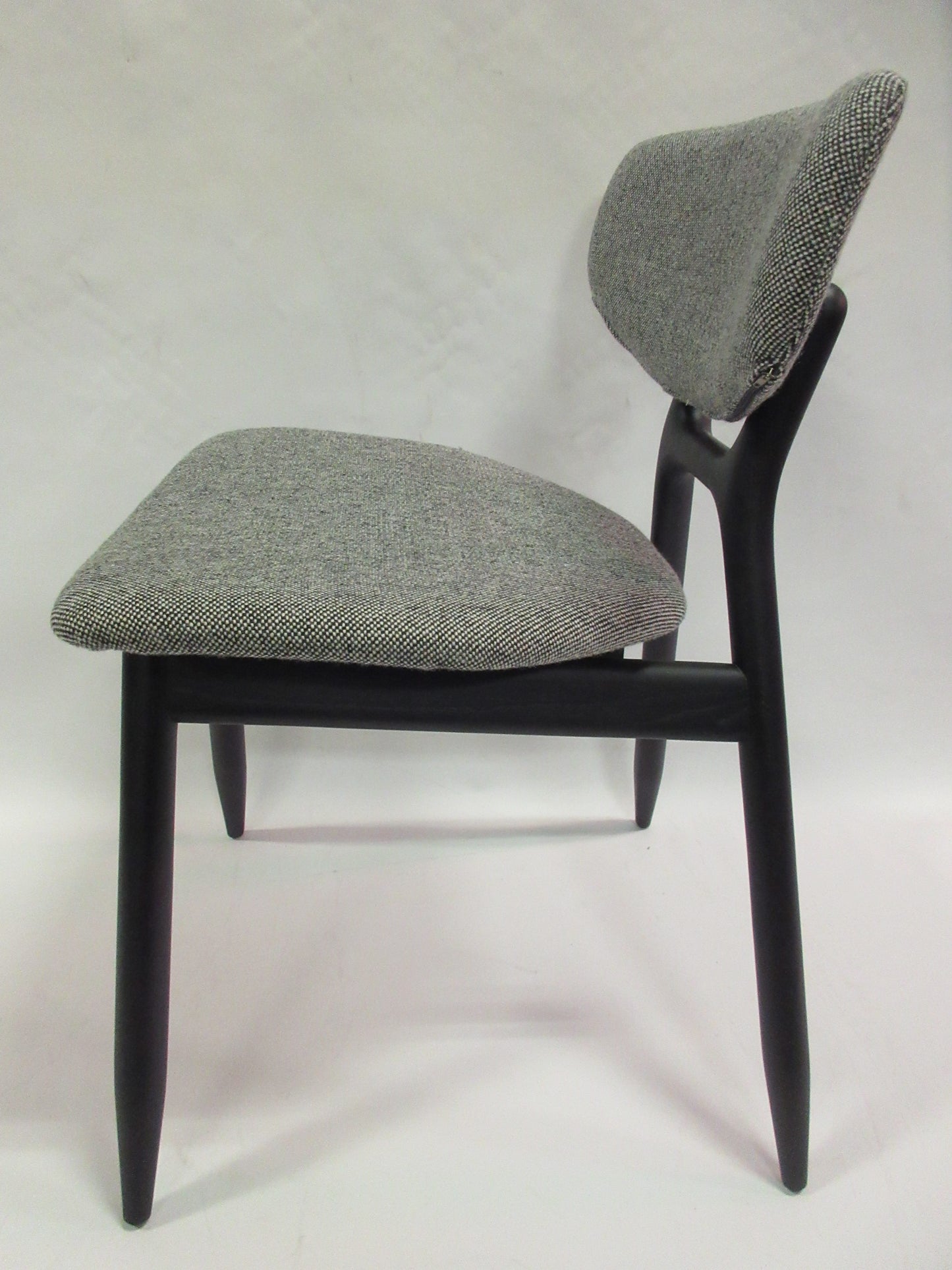 Capdell Eco Upholstered Side Chair in Grey Fabric - Single (New)