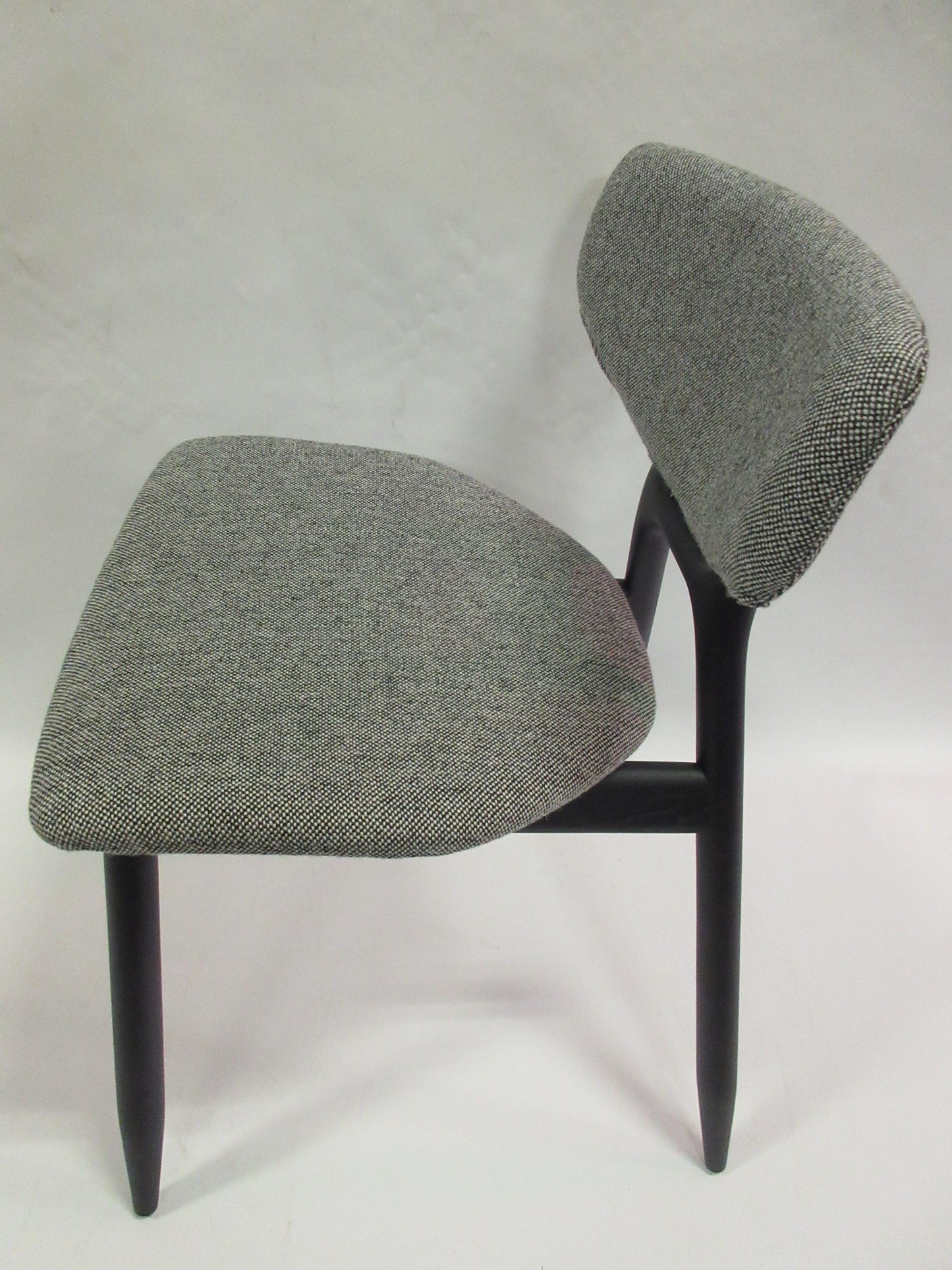 Capdell Eco Upholstered Side Chair in Grey Fabric - Single (New)