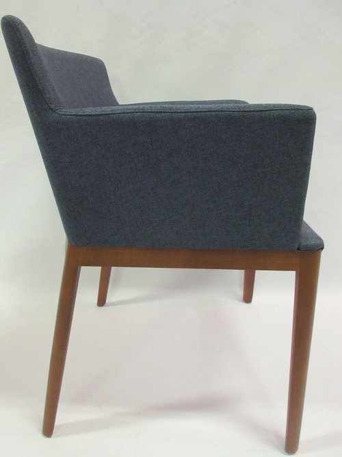 Capdell Dual Armchair in Grey Fabric (New) - Bygone Icons