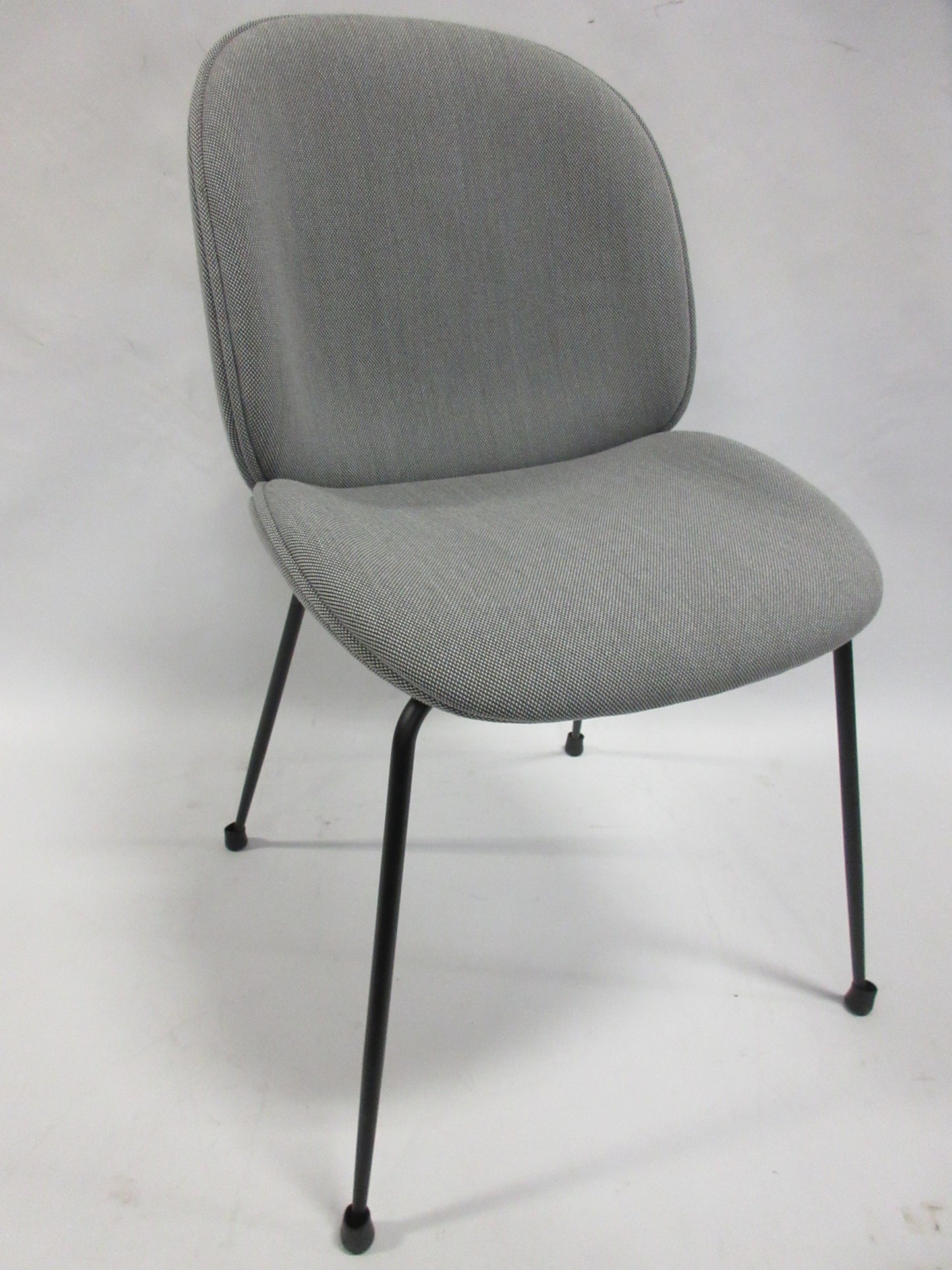 Gubi Beetle Fully Upholstered Dining Chair in Grey (Original, New)